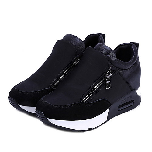 

Women's Athletic Shoes Flat Heel Round Toe Canvas Running Shoes Fall & Winter Red / Black