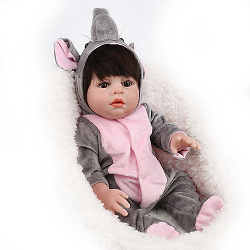 

NPK DOLL 22 inch Reborn Doll Reborn Toddler Doll Baby Boy Baby Girl Safety Gift Cute with Clothes and Accessories for Girls' Birthday and Festival Gifts / Kids