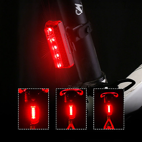 

LED Bike Light Tail Light LED Mountain Bike MTB Bicycle Cycling Quick Release Color Gradient Li-polymer 70 lm Rechargeable Battery Red Cycling / Bike / 360° Rotation