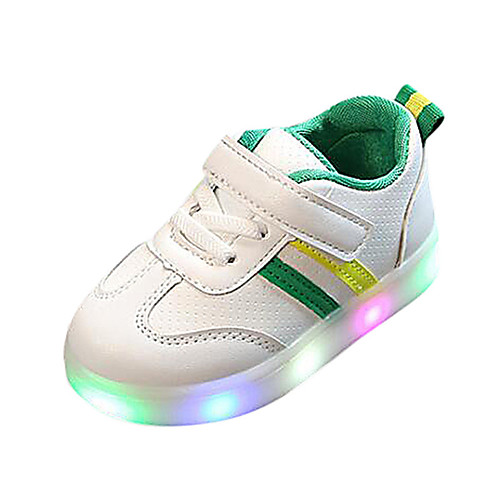 

Girls' LED / LED Shoes / USB Charging PU Sneakers LED Shoes Little Kids(4-7ys) / Big Kids(7years ) Walking Shoes LED / Luminous Black / Red / Green Spring / Summer / Rubber