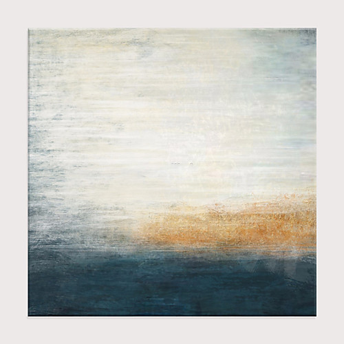 

Oil Painting Hand Painted Square Abstract Modern Rolled Canvas (No Frame)