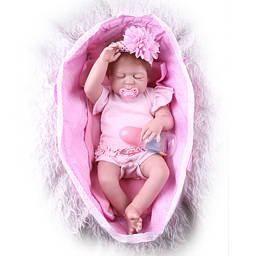 

NPKCOLLECTION 22 inch Reborn Doll Reborn Toddler Doll Baby Boy Baby Girl Safety Gift Cute Full Body Silicone with Clothes and Accessories for Girls' Birthday and Festival Gifts / Kids