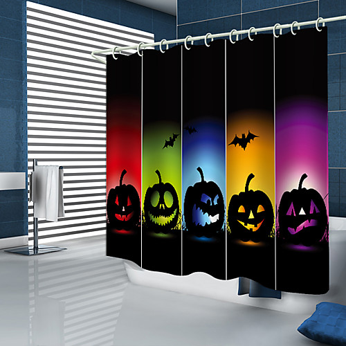 

Shower Curtains & Hooks Modern Polyester Machine Made Waterproof Bathroom