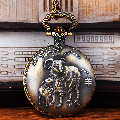 

Men's Pocket Watch Quartz Vintage Style Creative New Design Casual Watch Analog - Digital Casual - Bronze