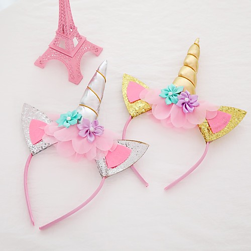 

2pcs Headband Unicorn Halloween Holiday Head Buckle Jewelry Birthday GiftChild Baby Hair Accessories