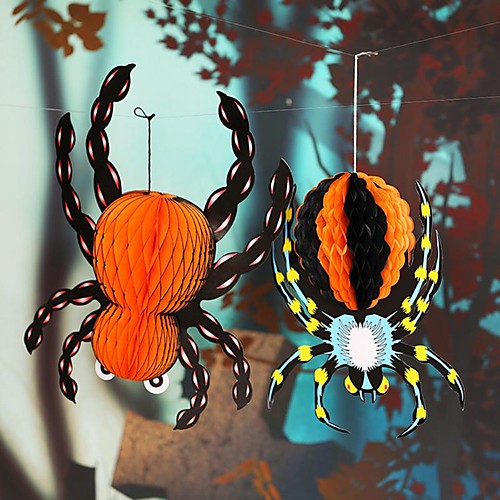 

Halloween paper hanging spider design accessories night hanging ornaments for party Halloween decoration