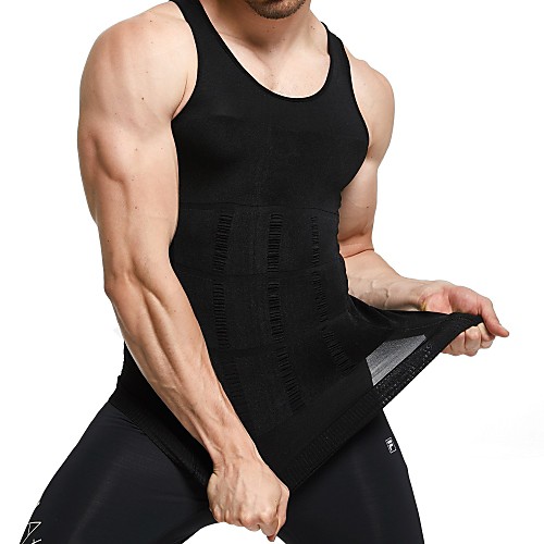 

Waist Trainer Vest Body Shaper Hot Sweat Workout Tank Top Slimming Vest N / A Spandex Chinlon N / A Weight Loss ABS Trainer Slimming Body Sculptor Running Fitness Gym Workout For Men's Waist N / A