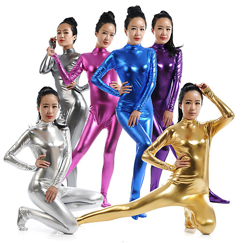 

Zentai Suits Catsuit Skin Suit Ninja Adults' Spandex Latex Cosplay Costumes Sex Men's Women's Solid Colored Halloween / Leotard / Onesie / Leotard / Onesie / High Elasticity