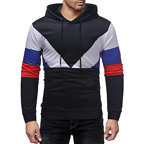 

Men's Hoodie Graphic Hooded Daily Basic Casual Hoodies Sweatshirts Black