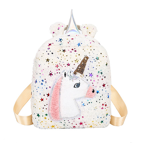 

Boys' / Girls' Feathers / Fur / Glitter Rabbit Hair Kids' Bag Character Black / White / Blushing Pink