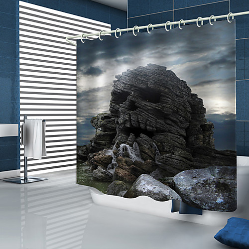 

Shower Curtains & Hooks Modern Polyester New Design