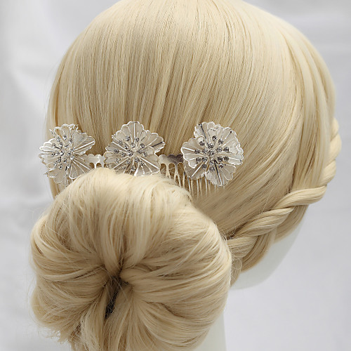 

Rhinestone / Alloy Hair Combs / Headpiece with Rhinestone 1 Piece Wedding Headpiece