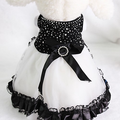 

Dog Outfits Dress Puppy Clothes Bowknot Wedding Wedding Party Dog Clothes Puppy Clothes Dog Outfits Black Red Fuchsia Costume for Girl and Boy Dog Polyster XS S M L XL