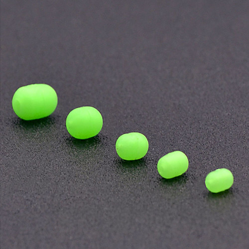 

100 pcs Fishing UV Soft Glow Beads Fishing Accessories Rubber Sea Fishing Fly Fishing Jigging Fishing