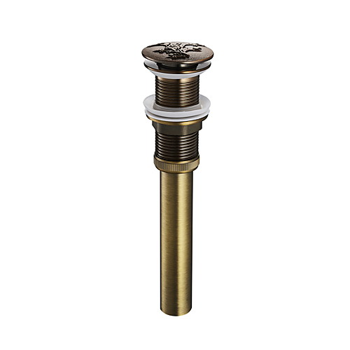 

Faucet accessory - Superior Quality Pop-up Water Drain With Overflow Vintage Brass Brushed