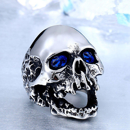 

Ring Vintage Style Red Blue Green Alloy Skull Vintage Trendy Ethnic 1pc 8 9 10 11 / Men's