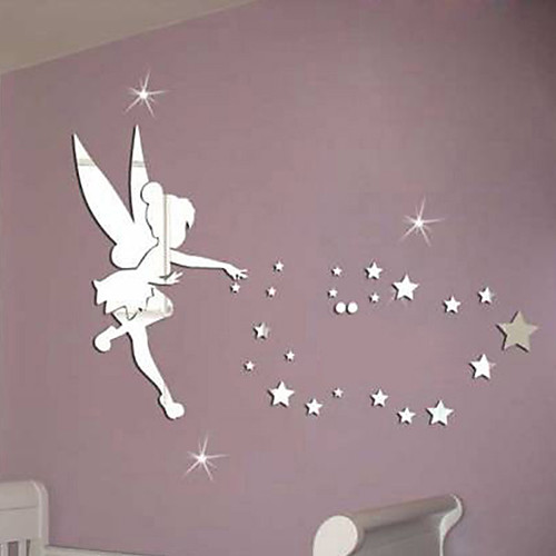 

Fairies Wall Stickers Living Room, Removable Acrylic Home Decoration Wall Decal 7146cm