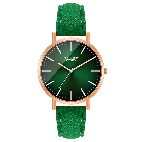 

Women's Quartz Watches Fashion Green Purple PU Leather Chinese Quartz Purple Green Casual Watch 30 m 1 pc Analog One Year Battery Life