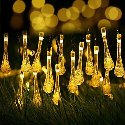 

6M 30LED Solar LED Fairy Tale Light Drop Light String Wedding Christmas Party Outdoor Festival Indoor