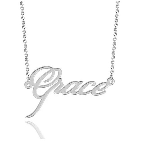 

Personalized Customized Necklace Name Necklace Gift Daily Holiday irregular 1pcs Silver / Laser Engraving