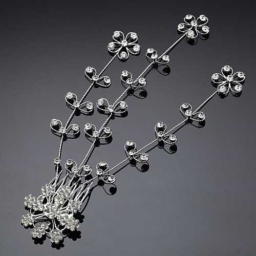 

Rhinestone / Alloy Headpiece with Rhinestone 1 Piece Wedding Headpiece