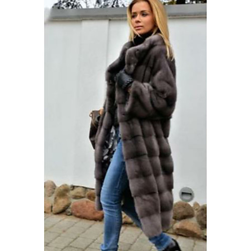

Long Sleeve Coats / Jackets Rabbit Fur Wedding Women's Wrap With Fur