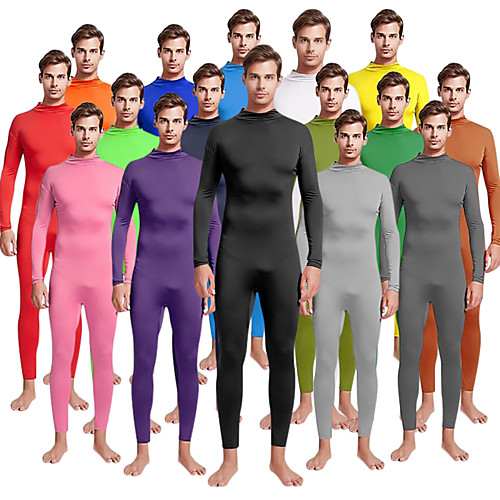 

Zentai Suits Cosplay Costume Skin Suit Adults' Spandex Lycra Cosplay Costumes Sex Men's Women's Solid Colored Christmas Halloween Carnival / High Elasticity