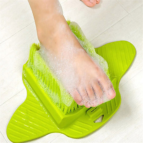 

Foot Scrubber Brush Shower Skin Exfoliator Scrubber Soft and Stiff Bristles Dry Callus Scrub Soap Feet Cleaner with Floor Suction for Bathtub
