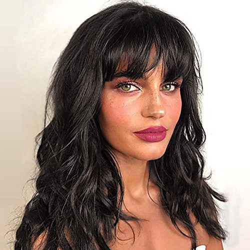 

Human Hair Lace Front Wig Bob Short Bob Free Part style Brazilian Hair Wavy Black Wig 130% Density with Baby Hair Natural Hairline For Black Women 100% Virgin 100% Hand Tied Women's Short Human Hair