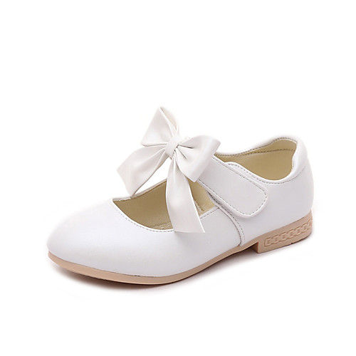 

Girls' Comfort / Flower Girl Shoes / Children's Day PU Flats Leatherette Loafers Little Kids(4-7ys) / Big Kids(7years ) Bowknot White / Pink / Gold Spring / Fall / Party & Evening / TR