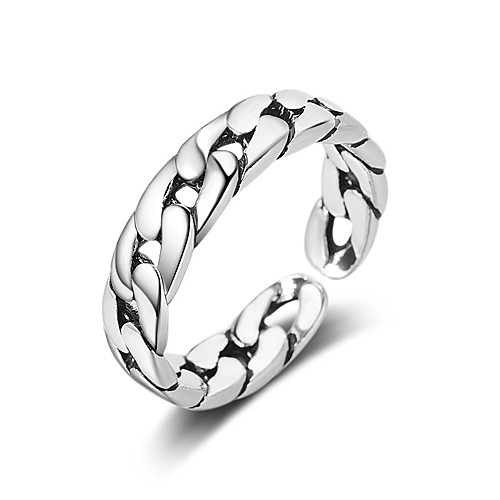 

Men's Women's Ring Open Ring 1pc Silver Copper Circular Basic Korean Fashion Gift Daily Jewelry Wave