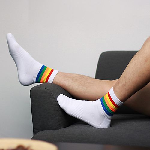 

Men's Medium Socks - Sports 360D Black White One-Size