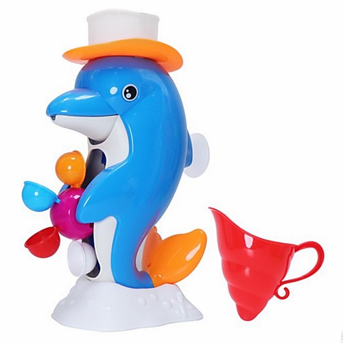 

Bath Toy Bathtub Pool Toys Bathtub Toy Classic Theme Dolphin Creative PPABS Simple Animals Parent-Child Interaction Bathroom Summer for Toddlers, Bathtime Gift for Kids & Infants