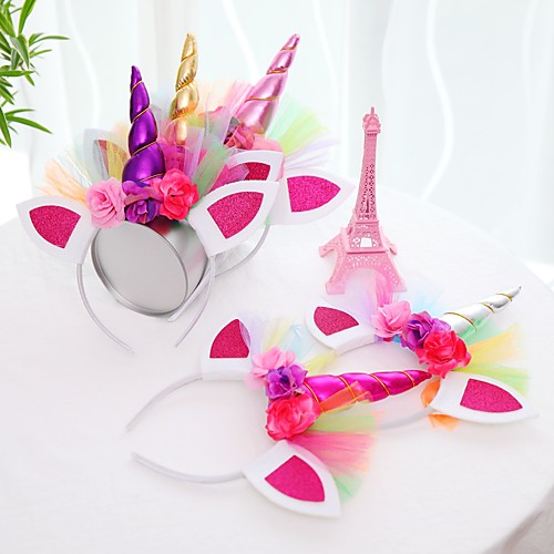 

1pcs Headband Unicorn Halloween Holiday Head Buckle Jewelry Birthday GiftChild Baby Hair Accessories