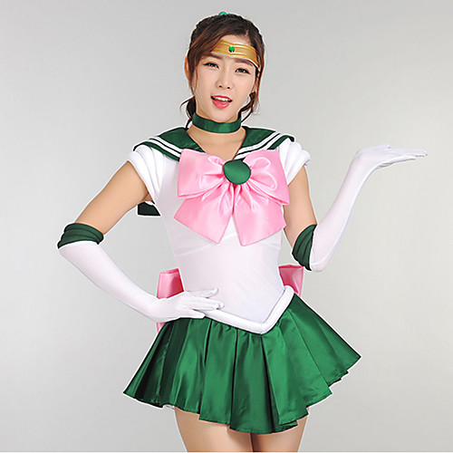 

Inspired by Sailor Moon Schoolgirls Anime Cosplay Costumes Japanese Cosplay Suits Dresses Dress Gloves Bow For Women's / Headwear / Neckwear / Headwear / Neckwear / Satin