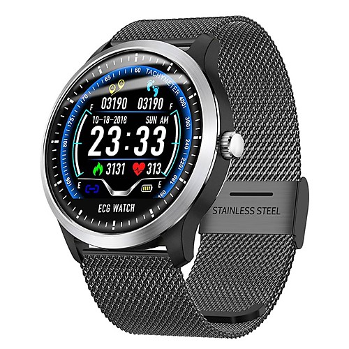 

Smartwatch Digital Modern Style Sporty Genuine Leather 30 m Water Resistant / Waterproof Heart Rate Monitor Bluetooth Digital Casual Outdoor - Black Silver Yellow