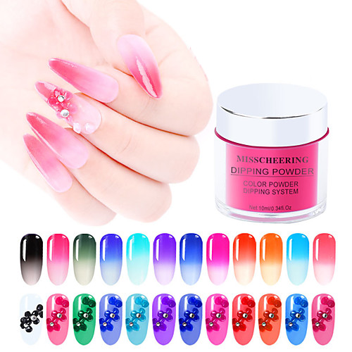 

1 pcs Nail infiltrating flash powder powder temperature nail nail with embellish powder dipping powder