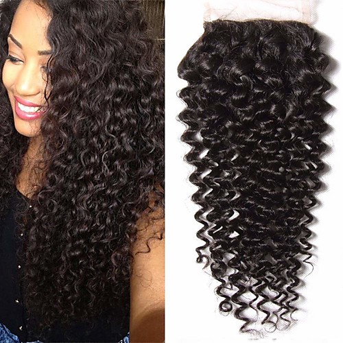 

Fulgent Sun Brazilian Hair / Kinky Curly 4x4 Closure Curly Free Part Swiss Lace Human Hair Women's Best Quality / Hot Sale / Lace Closure Christmas / Christmas Gifts / Wedding
