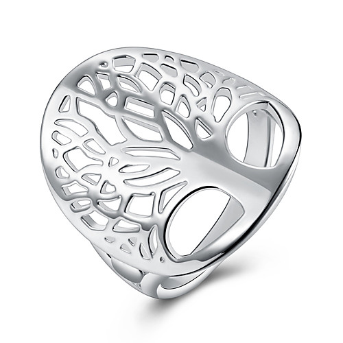 

Ring Silver Silver-Plated Alloy 1pc 6 7 8 9 10 / Women's / Daily
