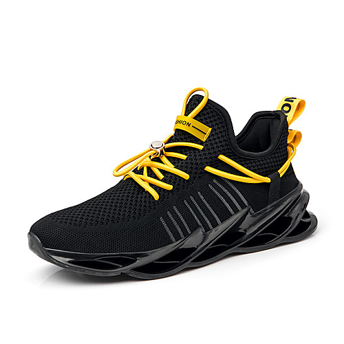 

Men's Summer / Fall Sporty / Casual Daily Outdoor Trainers / Athletic Shoes Running Shoes Tissage Volant Breathable Non-slipping Height-increasing White / Black / Red
