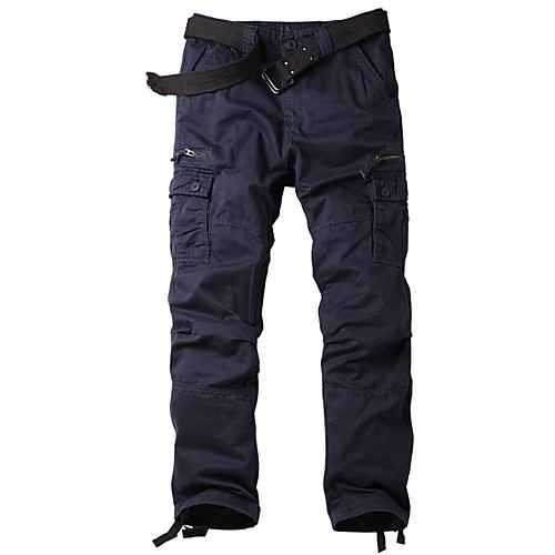 

Men's Hiking Pants Trousers Hiking Cargo Pants Solid Color Winter Outdoor Warm Soft Comfortable Wear Resistance Cotton Pants / Trousers Bottoms Black Army Green Khaki Royal Blue Camping / Hiking