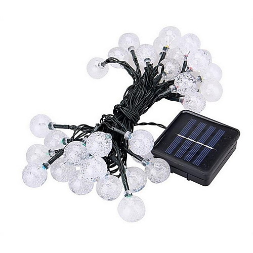 

6.8m String Lights 30 LEDs 1 set Warm White Solar Decorative Solar Powered