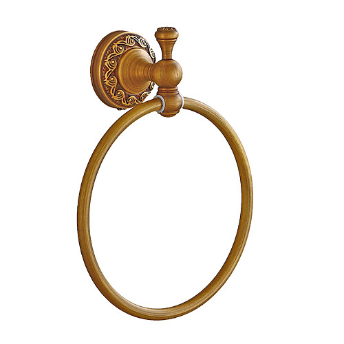 

Towel Bar Foldable / Creative Antique / Traditional Brass Bathroom towel ring Wall Mounted