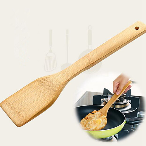 

Wooden Spatula Heatproof Non-Stick Kitchen Utensils Tools Everyday Use 1pc