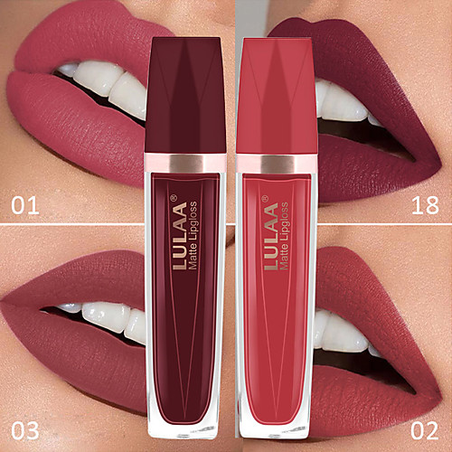 

LULAA Matte Lip Gloss Lips Makeup Cosmetics Waterproof Moisturizing Long Lasting Velvet Matte lipstick