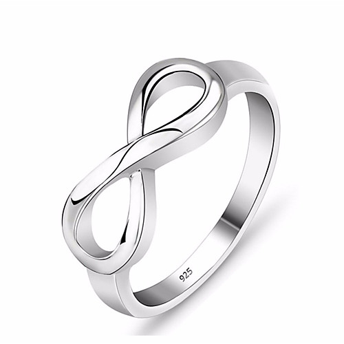 

Silver Infinity Ring Eternity Ring Charms Best Friend Gift Endless Love Symbol Fashion Rings For Women jewelry