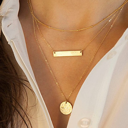 

Women's Pendant Necklace Classic life Tree Classic Punk Chrome Gold 40-45-50 cm Necklace Jewelry 1pc For Daily