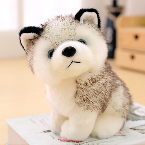 

Simulation Plush Toy Plush Dolls Stuffed Animal Plush Toy Dog Adorable Plush Husky Imaginative Play, Stocking, Great Birthday Gifts Party Favor Supplies Boys and Girls Kids Adults Baby & Toddler