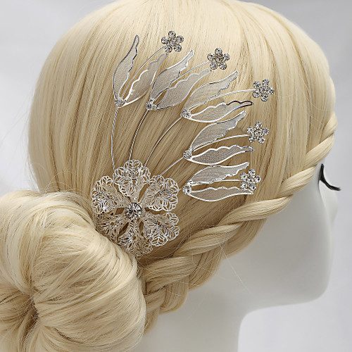 

Rhinestone / Alloy Headpiece with Rhinestone 1 Piece Wedding Headpiece