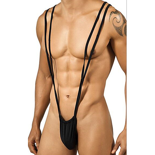 

Men's Basic G-string Underwear - Asian Size 1 Piece Low Waist Black White Red M L XL